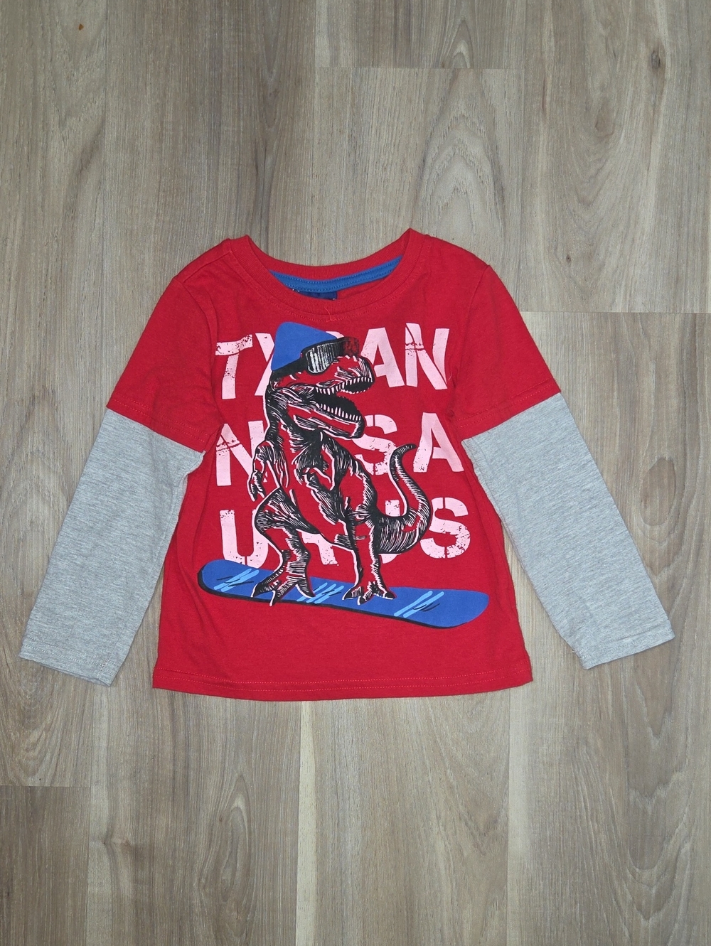 •Weeplay• Toddler Boy Dinosaur Long Sleeve Tee
